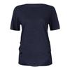 Womens Summer Tops Short Sleeve Blouses Casual Tunic Shirts V Neck Solid Color Button Side Tops