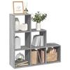 VidaXL 3-Tier Room Divider Shelf Sonoma Grey 99x29x99cm, Shelf, Bookcase, Storage Shelf, 857963