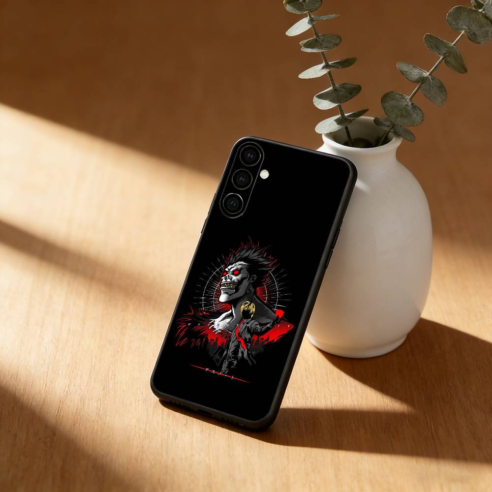 Anime D-Death Note Phone Case For Samsung GalaxyA13,21s,22,31,32,52,53,71,72,73,Soft Black Cover