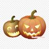 Halloween Jack O Lantern Iron On Heat Transfer Printing Vinyl Patches Sticker for Clothes DIY Appliques Washable Patches