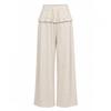 Shop   Women S elaStic Tie Pocket Frill Wide pantS Beige Ntt Wpt260130 Beige