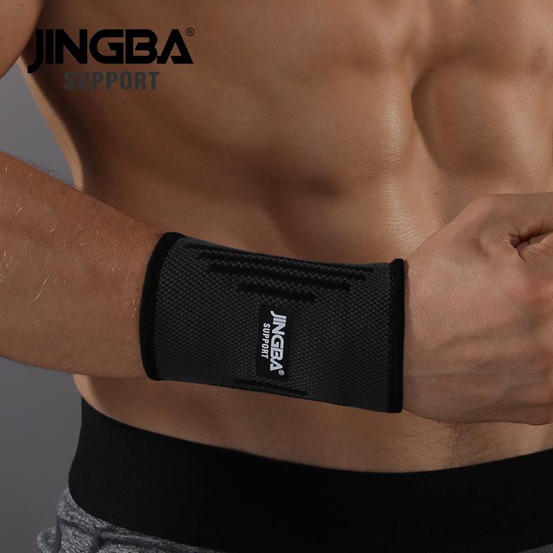 Прочный и безопасный Support Jingba Горячий нейлоновый браслет на запястье Мужской фитнес-бандаж Поддержка запястья Защитное снаряжение Браслет-поддержка Теннис Бадминтон Бандаж
