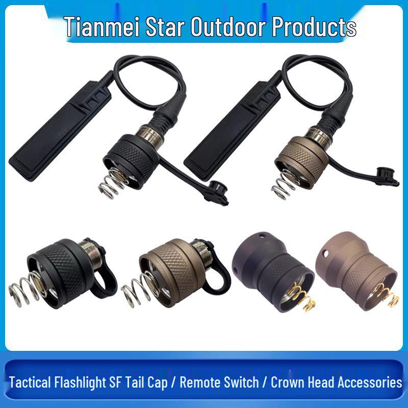 Тактический фонарь Wadsen Element M300A/M600C с задней крышкой SF, выносной кнопкой, головной частью-короной и аксессуарами