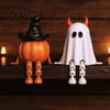 Creative Countertop Ornaments Halloween Desktop Decoration, Movable Wizard Pumpkin Devil Ghost Figurine, 3D Printed Party Supplies PLA for