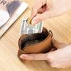 Mini Shell Change Bag Women's New Japanese Vegetable Tanned Cowhide Niche Coin Bag Portable Zipper Storage Bag