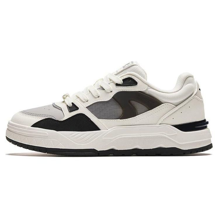 Anta Легкие, нескользящие, прочные, низкие, мужские кроссовки для скейтбординга, белые, черные 112428054-4