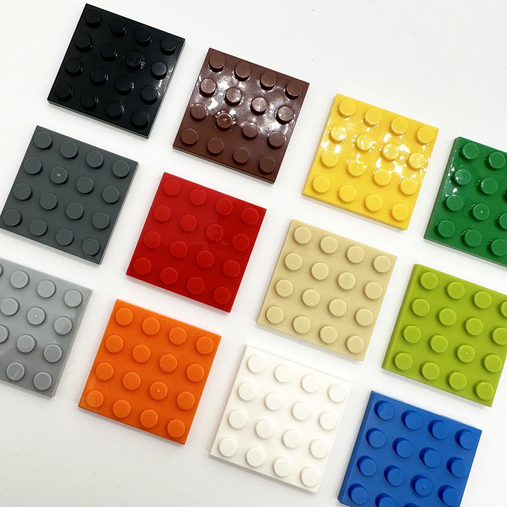 Нетоксичные 200 шт. Тонкие строительные блоки Moc 3031 Пластины 4x4 Точки Образовательные Классические Креативные Размер Совместимый с 3031 Игрушки Для Детей