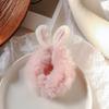Plush Rabbit Ears Headband Female High Elastic Rubber Band Sweet Girl Cute Hair Ring Rope Headdress