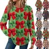 Women's Fashion Long Sleeve Christmas Loose Long Sleeve Round Neck Casual Top