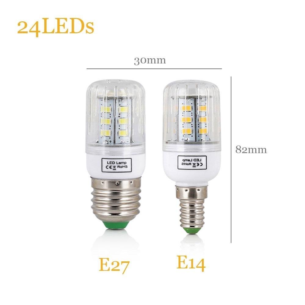 Светодиодная кукурузная лампа E27 AC110V 5730 SMD, от 24 до 165 светодиодов, прожектор для внутреннего освещения