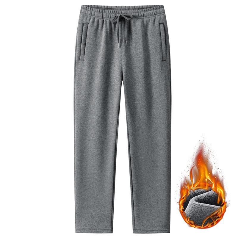 Pants Men's Winter Plus Velvet Thick Loose Large Size Sports Pants Men's Solid Color Men's Pants Trousers Men's Casual Pants