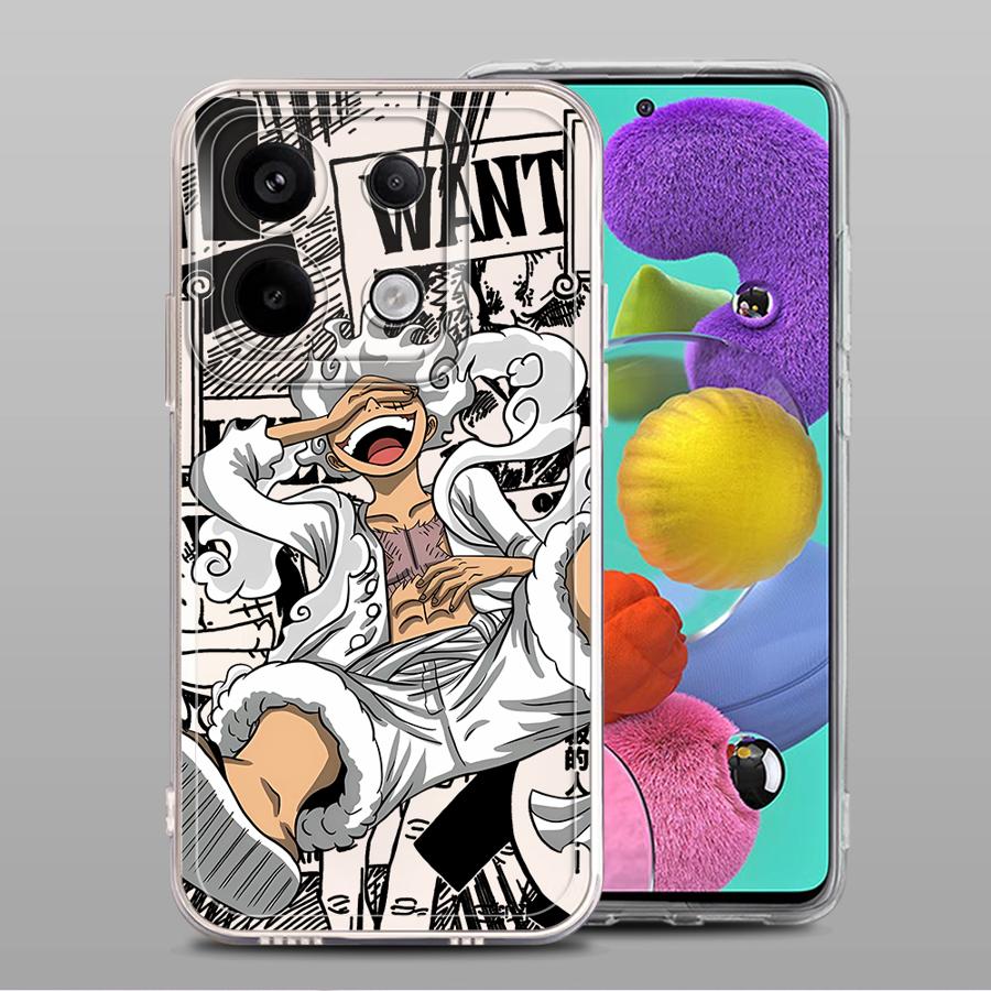Soft Phone Cover Case for Xiaomi Redmi Note 14 Pro Plus 14C 12S 11 11S 12 9 10 A4 13C Note 13 10S Cool Onepiece Luffys