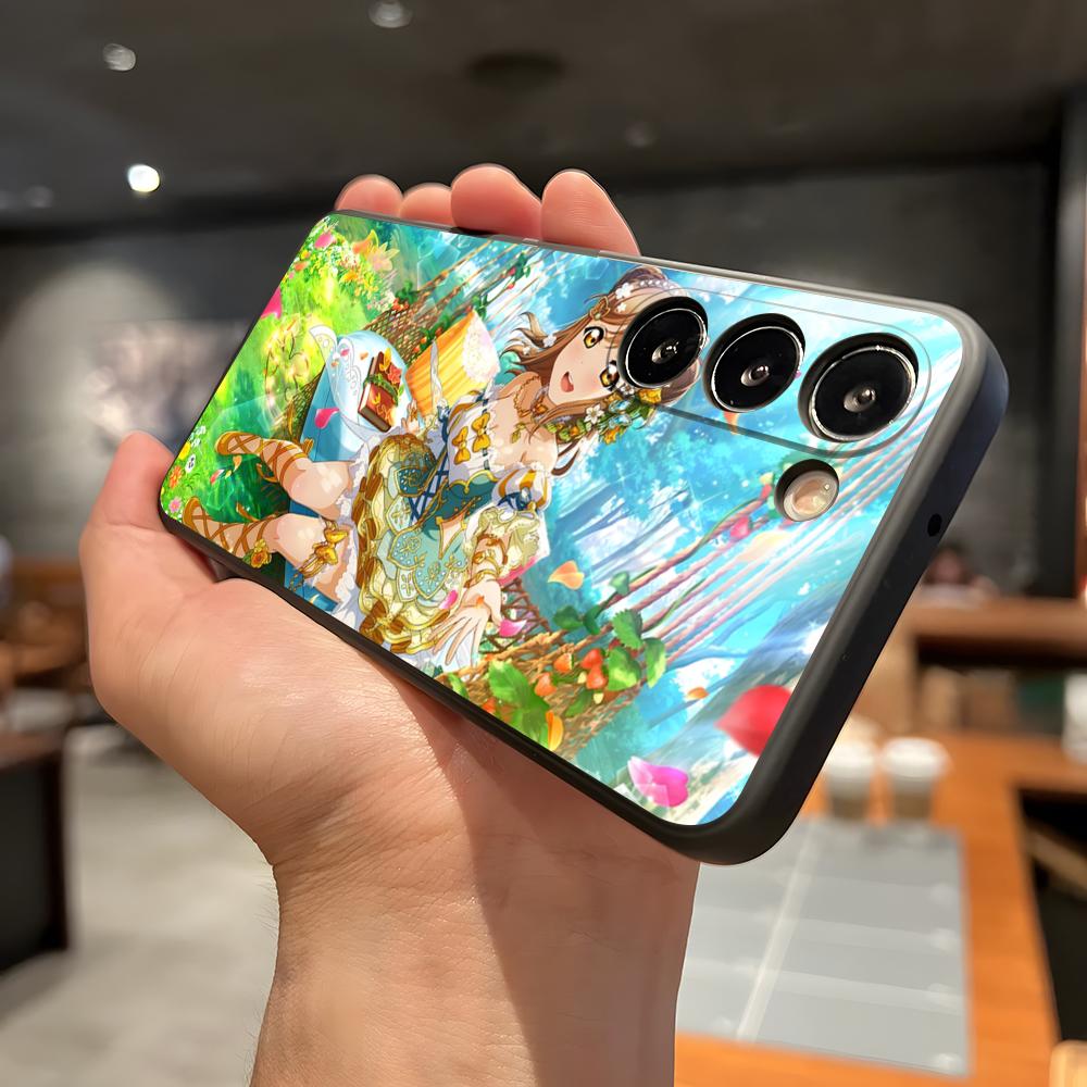Чехол для телефона Love Live Anime для Samsung A56 A36 A26 A16 A15 A25 A35 A55 A14 A34 A24 A54 Черный Мягкий