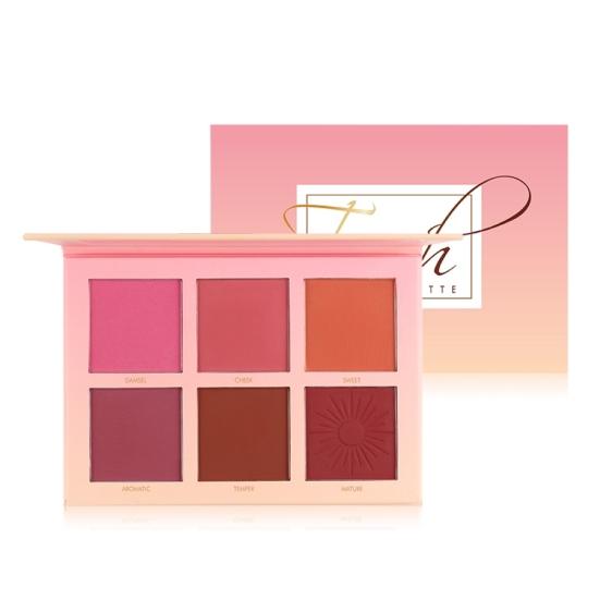 IMAGIC 6 Colors Waterproof Lasting Face Contour Brighten Rouge Blusher Cosmetic