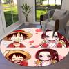 One Piece Boa Hancock Round Area Rug Carpet Rug For Living Room Bedroom Sofa Playroom Decor Nonslip Floor Mat