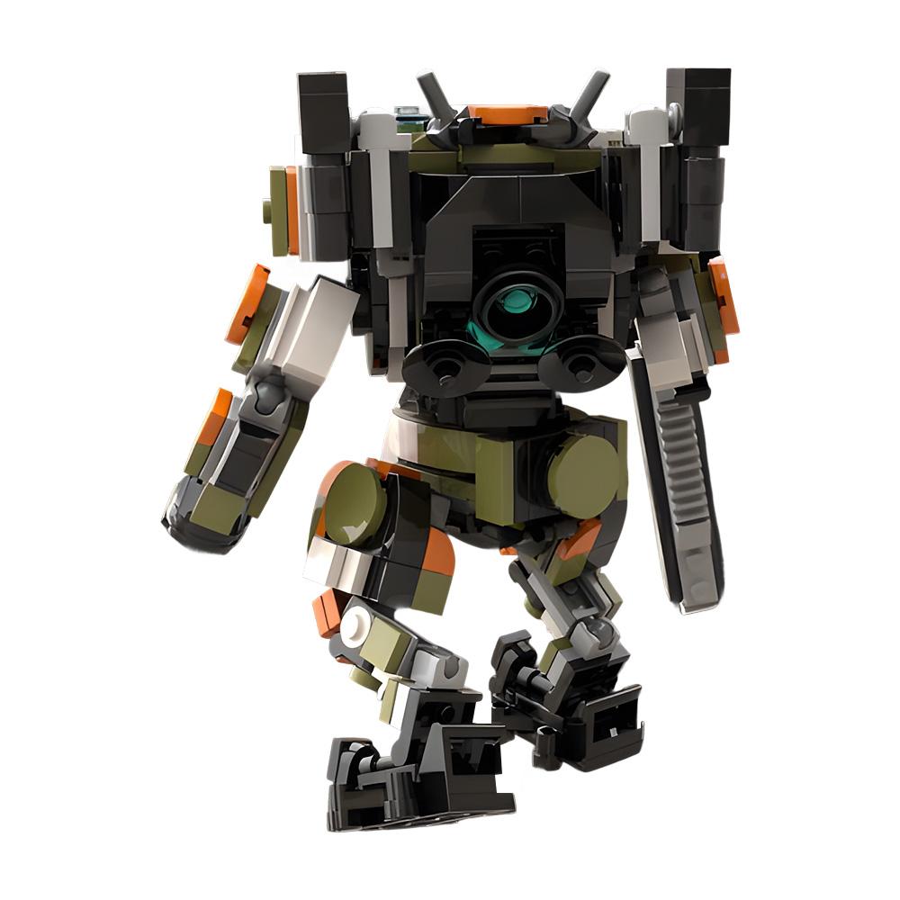 MOC Популярные игры Titanfall 2 Меха-кирпичи Модель BT 7274 Титан Боевой Робот DIY Строительные Блоки Собираемые Игрушки Детский Подарок на День Рождения