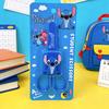 Disney Креативные ножницы Stitch с чехлом, безопасный канцелярский нож, праздничный подарок, мини-ножницы Stitch с чехлом