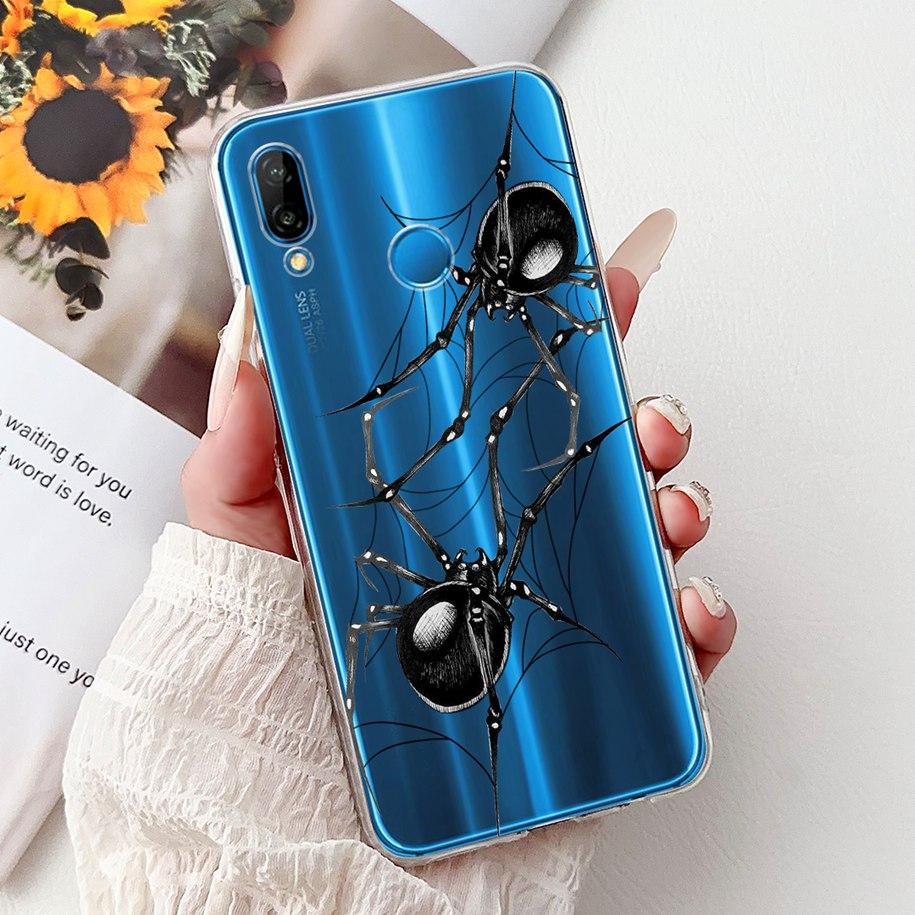 Для чехла Huawei P20 Lite Чехол для телефона ANE-LX1 ANE-LX2 ANE-LX3 Прозрачный Funda Крутой Мультяшный Чехол на Huawei P20Lite Nova 3e Capa