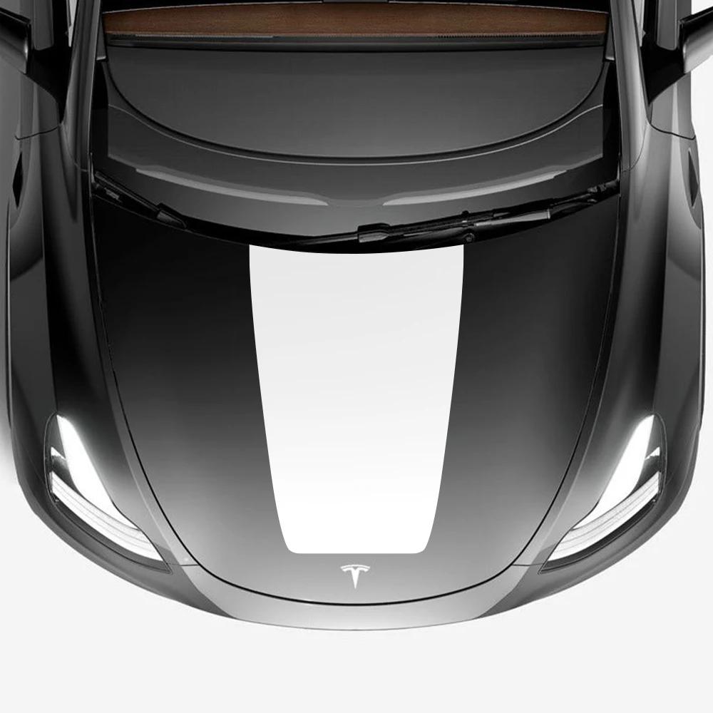 Наклейки на капот автомобиля для Tesla Model 3 Y Водонепроницаемая виниловая декаль Наклейка Индивидуальная наклейка на автомобиль Автомобильный экстерьер Автоаксессуары