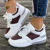 New Sports and Casual Shoes Fashionable Thick Soled Casual Lace Up Sports Shoes Large-sized High-quality Women's Shoes