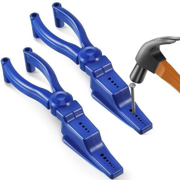 NEW 1PC Plastic Nail Pliers Nails Holder for Hammering for Electricians and Construction Work Home Tools Auxiliary Safety Pliers Tools