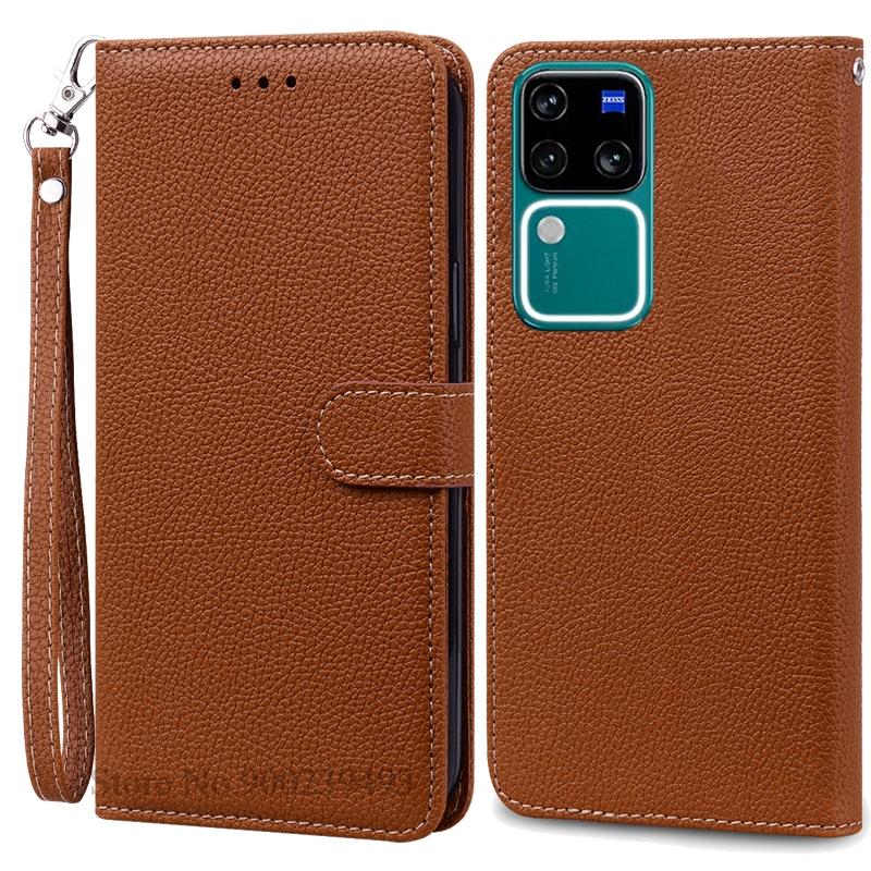 Для Vivo V30 чехол кожаный кошелек раскладной телефон чехол для V30 Pro чехол для Vivo V30 Pro 5G чехол Coque Fundas VivoV30 V 30 телефон чехол