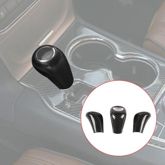 3X Накладка на ручку переключения передач для Jeep Grand Cherokee 2011-13 из углеродного волокна