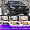 Динамический указатель поворота для Mercedes Benz C Class W204 2008-2013 C180 C200 C250 C300 C350 C400, индикатор бокового зеркала, мигалка