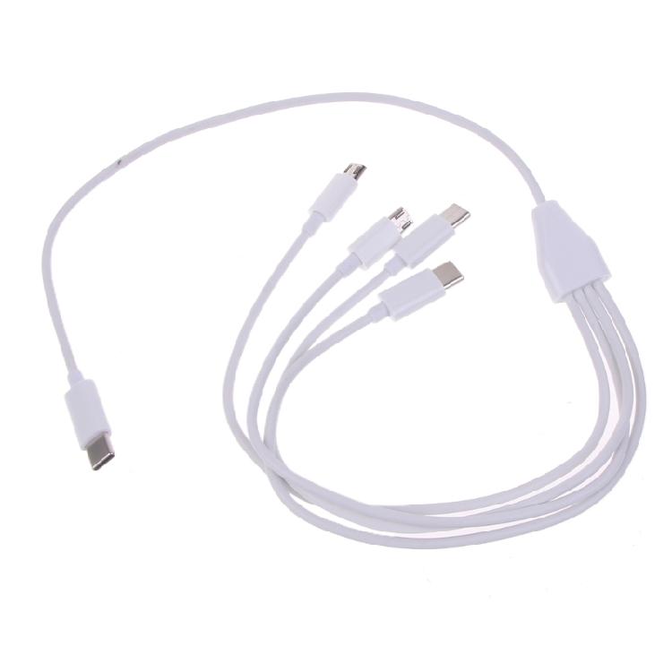 4-в-1 USB C к Multi Зарядному Кабелю USB C к Micro USB + Type C Универсальный