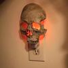 Halloween Skull Night Light Plug In Wall Lamp Spooky Atmosphere Adjustable LED Skull Night Lamp For Bedroom Living Room Decor