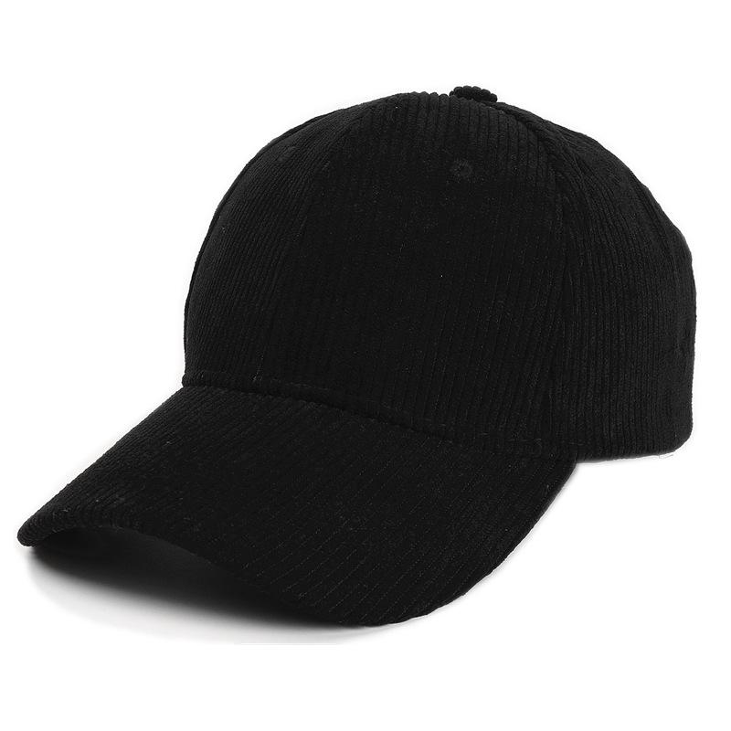 2023 New Solid Color Corduroy Baseball Caps Snapback Caps Casquette Autumn Winter Hat Casual Hip Hop Dad Hats for Men Gorras
