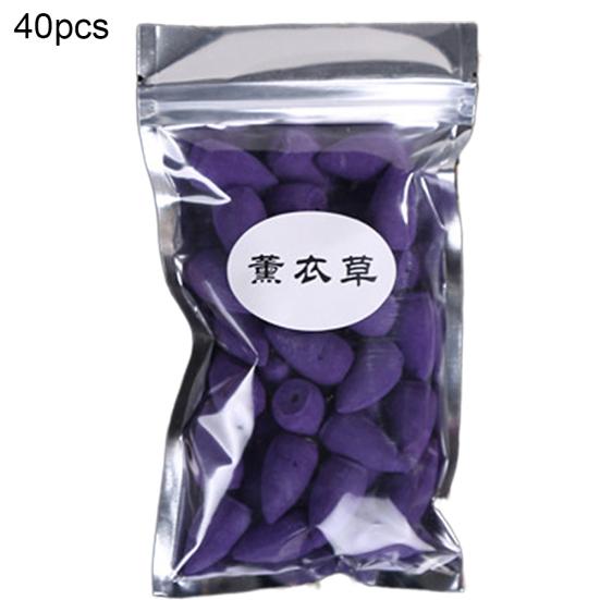 40 шт., конусы для очистки воздуха, аромат, буддизм, дым, обратный поток, благовония, аромат, специи