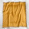 Women Lightweight Elegant Polka Dot Knotted Silk Small Square Scarf Summer Spring Elegant Neckerchief Satin Head Scarf