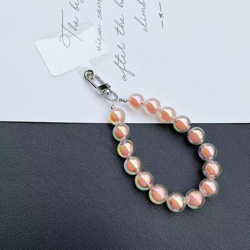 Роскошный браслет из бисера, цепочка для телефона, акриловая подвеска для iPhone 11 13 Pro Max, женская Золотая цепочка с защитой от потери, подвесные украшения