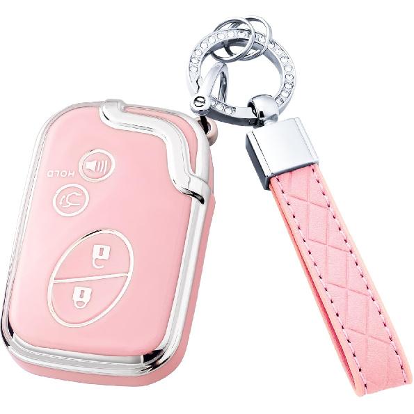 Key Fob Cover With Keychain For Lexus RX350 RX450 GX460 LX570 CT200H 2009-2015
