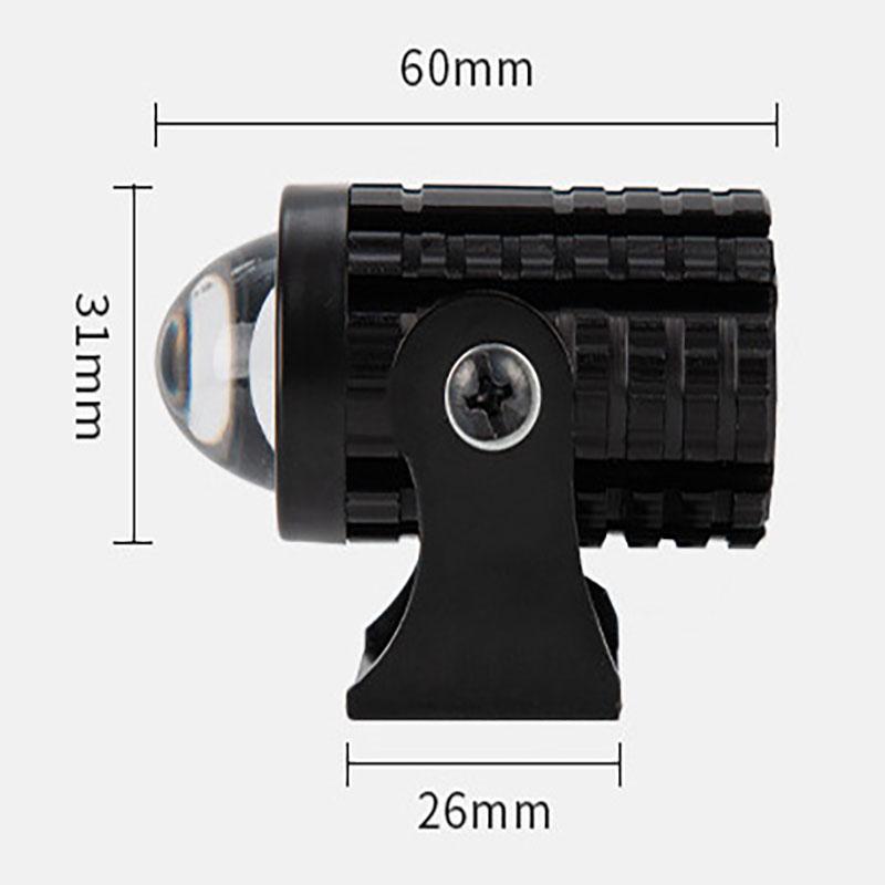 Для вспомогательного прожектора, мото противотуманные фары, аксессуары для мотоциклов, мини-фары дальнего света, универсальные двухцветные фары для квадроциклов и скутеров