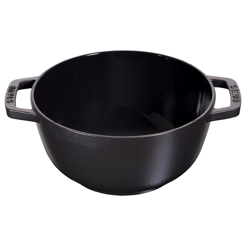Staub Set Black Fondue Pot Lit Enamel Pot Japanese Special "Fondue 16cm" [Авторизованный продукт] 40511-970