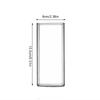 Square Glass Cup Transparent Cold Drinking Glass Milk Juice Tea Drink Water Cups Wine Glass Beer Coffee Mug for Office Home