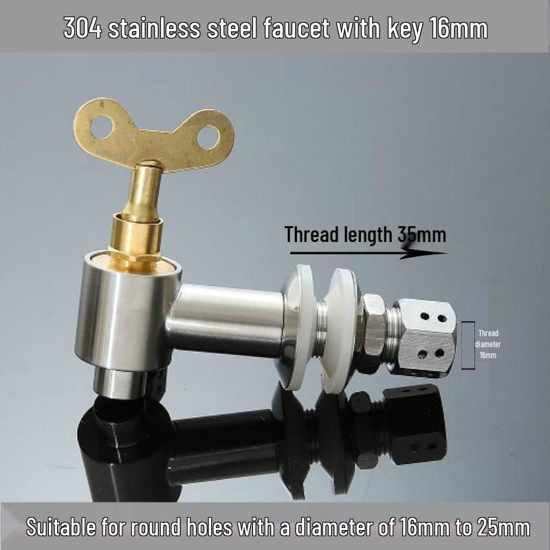 Кран для инфузионной банки из нержавеющей стали 304 с керамическим изливом и медным переключателем клапана