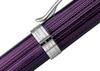 Xezo Incognito Brass Ballpoint Pen Purple Metallic Color Diamond Cut Engraved Serial Number Platinum Plated Parts Purple (Secret B-2)