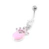 [I9470] - Body Piercing 'Love Crown' Pink