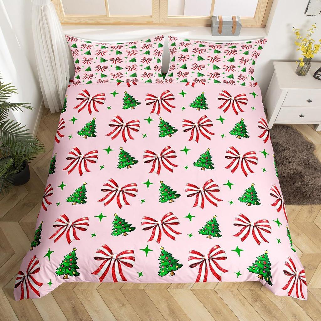Christmas-themed Down Comforter Set Bedding Set 3-piece Duvet Cover Set