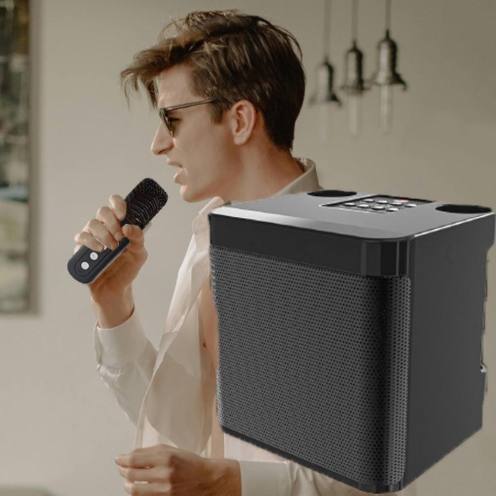 Portable Wireless Sound Microphone Set Multifunctional Mini Home Karaoke Speaker Birthday Gifts