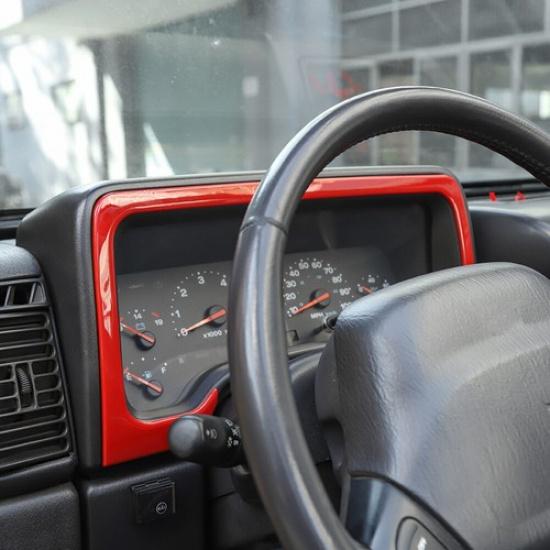 Красная Накладка на Панель Приборов для Jeep Wrangler TJ 97-06 Аксессуары