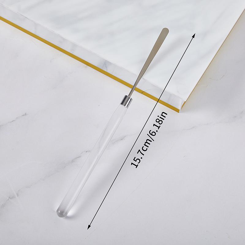 1 шт. палочка для размешивания ногтей из нержавеющей стали для акриловой пудры, жидкого УФ-геля, инструмент для размешивания, шпатель, штифт, аксессуары и инструменты для ногтей
