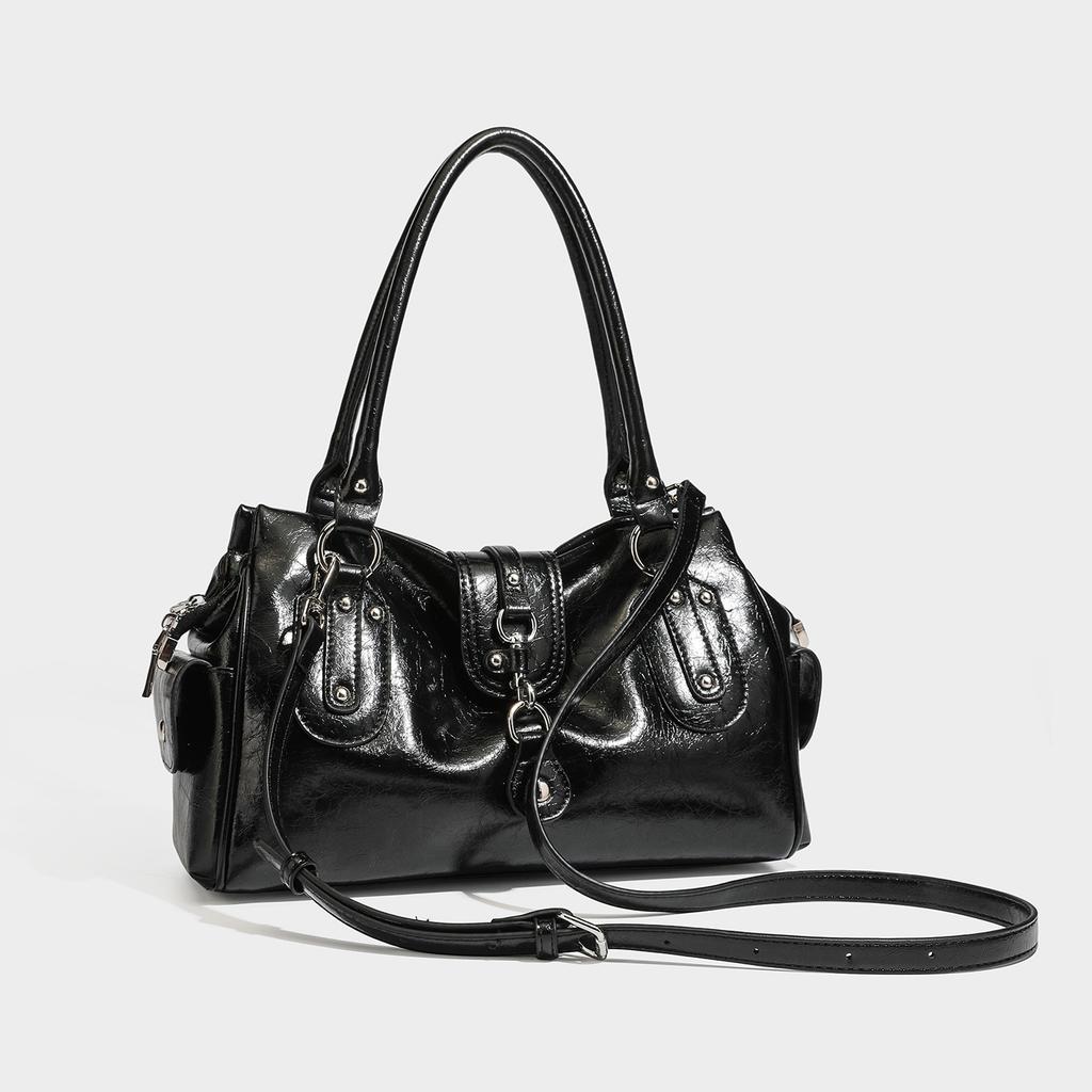 Женская нишевая версия Boston Bag, корейская версия, новая простая и универсальная сумка, сумка через плечо, диагональная сумка, сумка-подушка