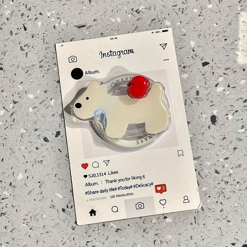 Мультяшный щенок Cinnamoroll - подставка для телефона с поддержкой MagSafe и выдвижной подушкой безопасности
