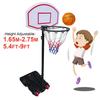 Adults Kids Indoor Mobile Basketball Stand Hoop Outdoor Sports Adjustable Shooting Rack Basket Rim Backboard Gear