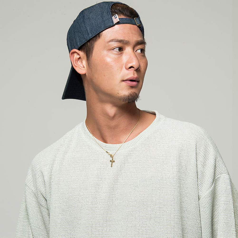 Unisex Cap Hat Twill Embroidery Logo Print CAP Cotton FREE 46 [Health Knit] Men's 291-4074 [-] (Free Size) (IND/Indigo)