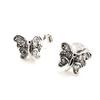 Les Trésors De Lily [I9835] - Серебряные серьги «Бабочки» Серебро белое (родиевое покрытие) - 7х8 мм